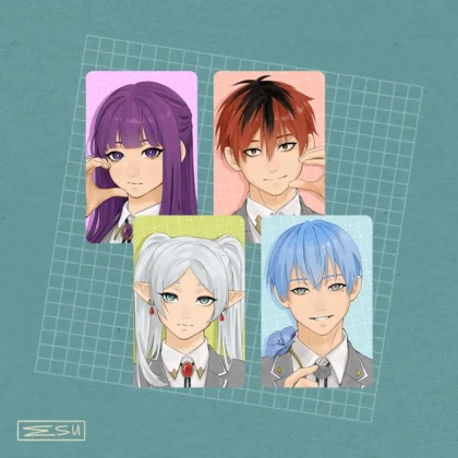 Frieren Photocards Academia Set