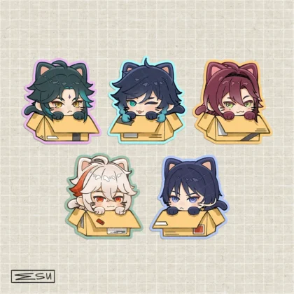 Genshin Impact Cattobox Vinyl Stickers [NEW Characters]