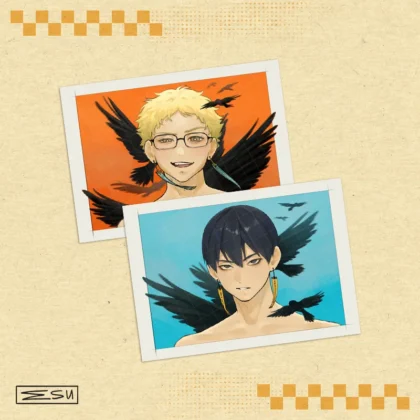 Tsukishima Kageyama Crows Art Prints